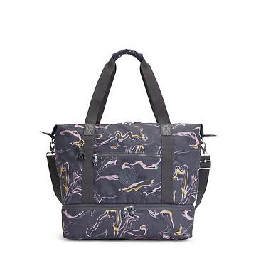 Torby Tote Kipling Art M Weekender Printed Szare | PL 1457VR